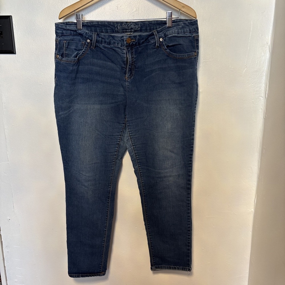 FADED GLORY Jeans Womens 18P Light Wash Straight 5-Pocket Vintage 90s Baggy